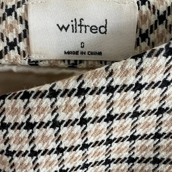 *new* aritzia wilfred check / houndstooth mini skirt - size 0 - Picture 5 of 9